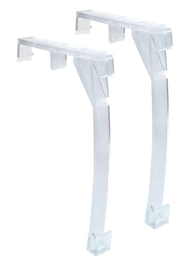 Verkelly 4 Pcs Vertical Blind Valance Clip, 3.5" Valance Clips Plastic Clear Vertical Blind Bracket - Image 3